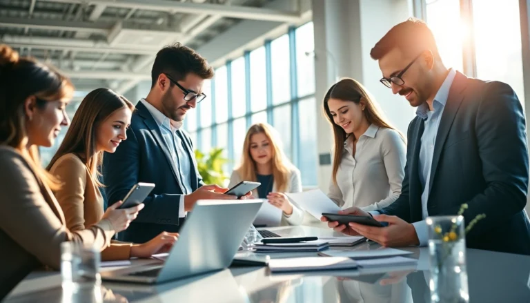 Professional team analyzing digital marketing strategies clearly related to IIII to improve