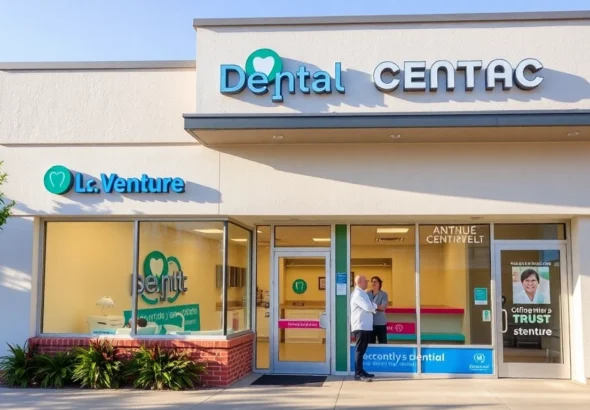 Ventura Bright Dental team providing friendly dental care in a warm clinic environment to