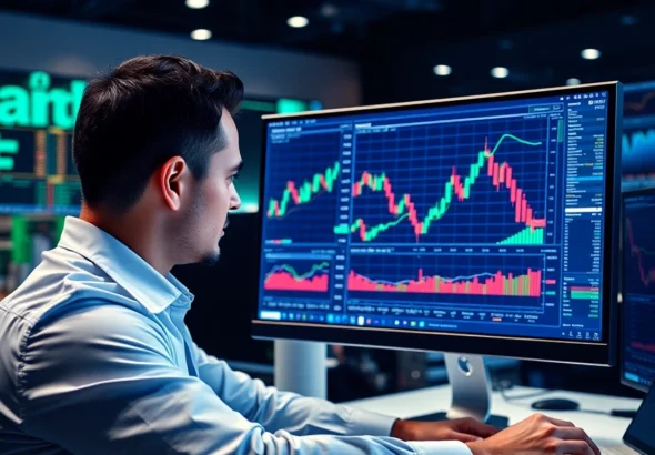 Trading view platform showcasing detailed trading charts and market analysis for traders and