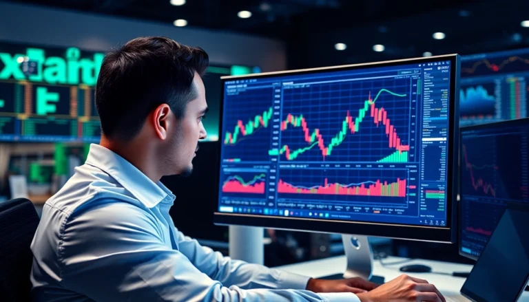Trading view platform showcasing detailed trading charts and market analysis for traders and